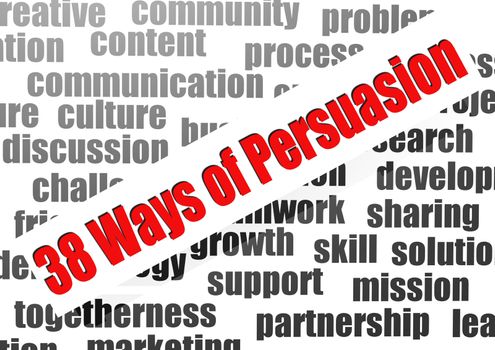 38 ways of persuasion word cloud