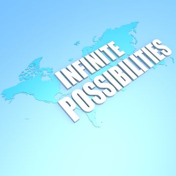 Infinite possibilities world map