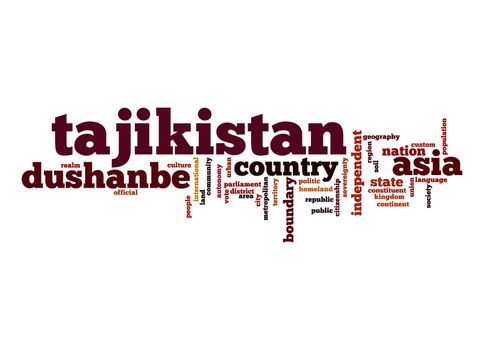 Tajikistan word cloud