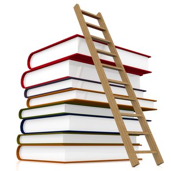 Book and ladder