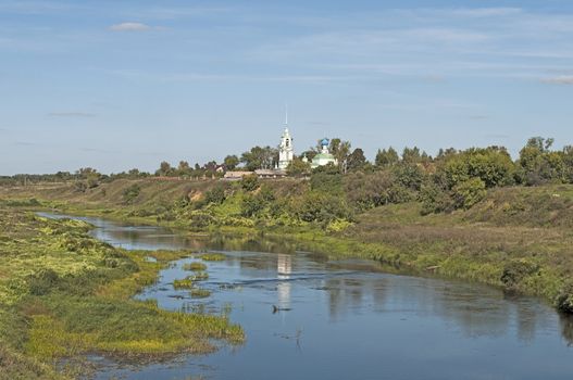 Nerl River near the village of Kibergino, middle Russia