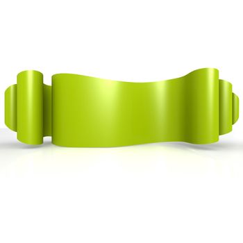 Green wave ribbon