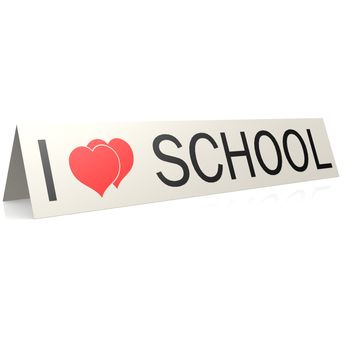 I love school card