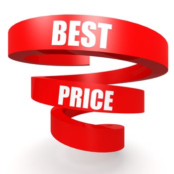 Best price red helix banner