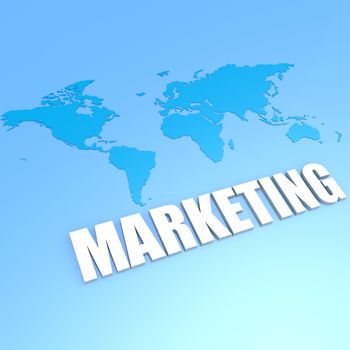 Marketing world map