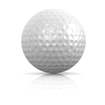 White golf ball