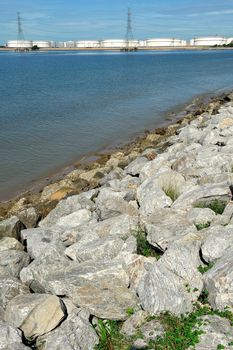 Pier/Breakwater at Rayong beach, Thailand.