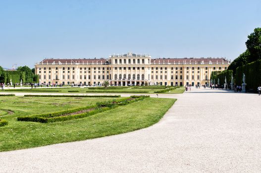 VIENNA Schonbrunn palace and gardens. Schonbrunn Palace is a World Cultural Heritage site and Austria's most-visited sight.