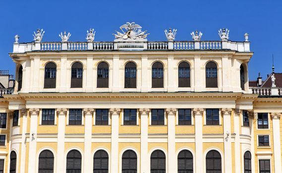 Historical Schonbrunn palace in Vienna, Austria