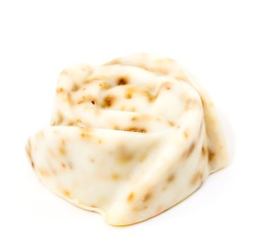 Natural Handmade Lavender Soap over white background