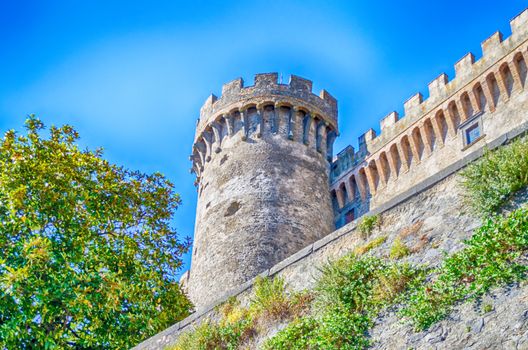 Bastion of The Odescalchi Castle in Bracciano, Italy