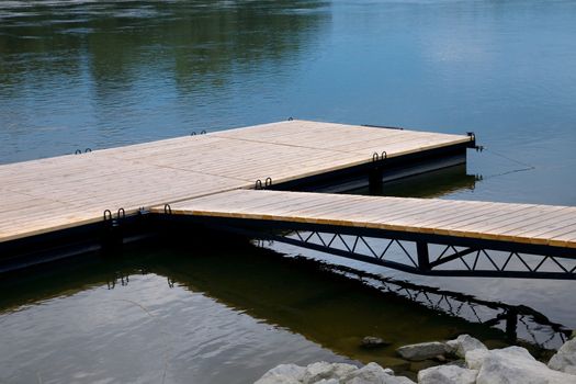 Wooden pier in the water