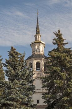 Bell tower of the Assumption Cathedral (17th century) in Veliky Ustyug, North Russia