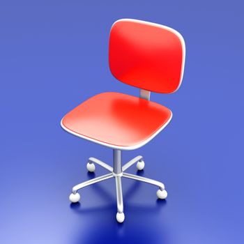 A modern office chair. 3d rendered Illustration.