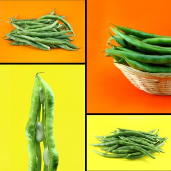 Healthy and organic food, Set of fresh beans.