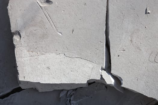 Cracked concrete surface with rich and various texture.