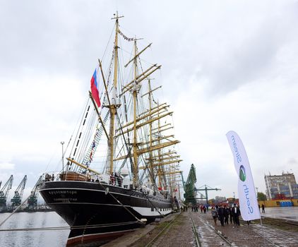 VARNA, BULGARIA-  APRIL 30 2014: SCF Black Sea Tall Ships Regatta.