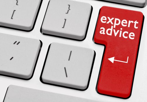 Computer with red key expert advice