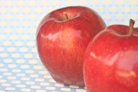 red apple isolated on background