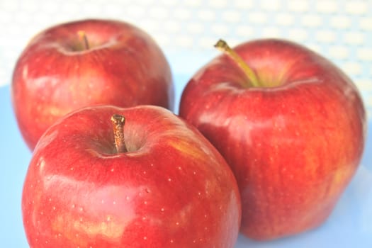 red apple isolated on background