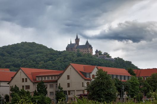 Castle Wernigerode in Germany. Harz.