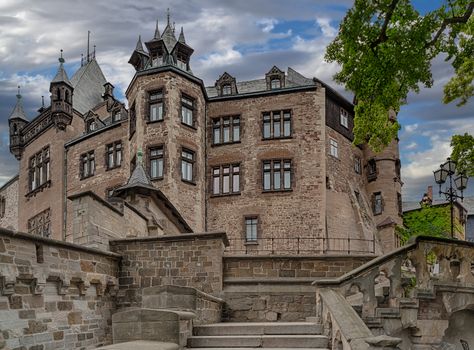 Castle Wernigerode in Germany. Harz.