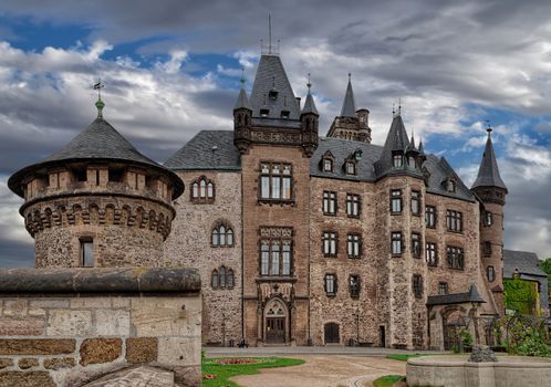 Castle Wernigerode in Germany. Harz.