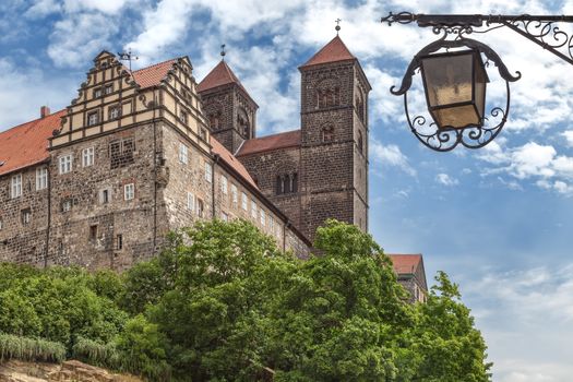 Castle and Collegiate Church of St. Servatius on the Schlossberg, Quedlinburg, Saxony-Anhalt, Germany, Europe