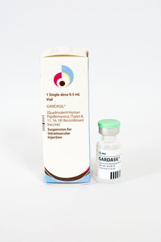 another package of HPV (GARDASIL) vaccine from MSD,shallow focus