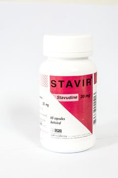 another package of STAVIR(Stavudine) from GPO Thailand,shallow focus