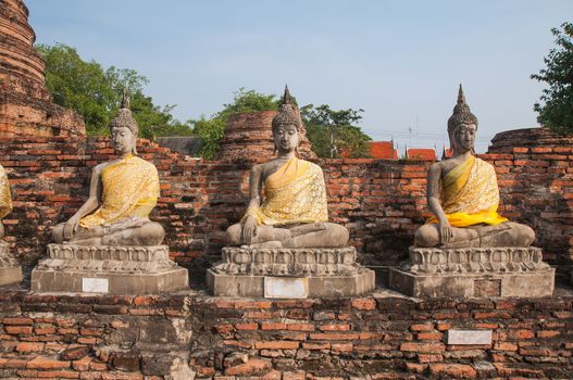 Buddha at Wat Yai Chai Mongkol, Ayutthaya, Thailand