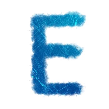 the image of English letters is light line on white background