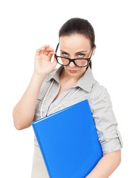 An image of a business woman with glasses