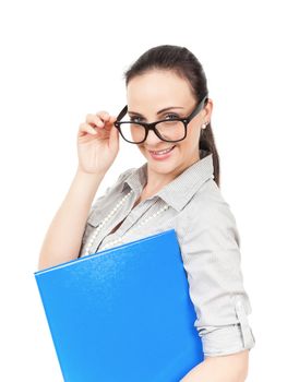 An image of a business woman with glasses