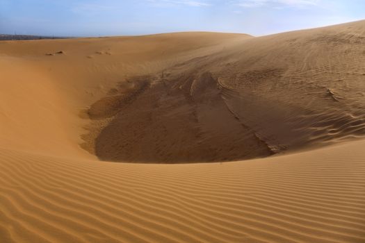 Red sand dune in Mui ne, Vietnam