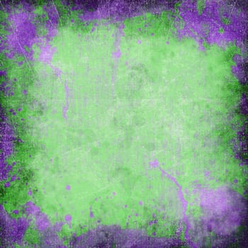 image of the purple paper with green stain