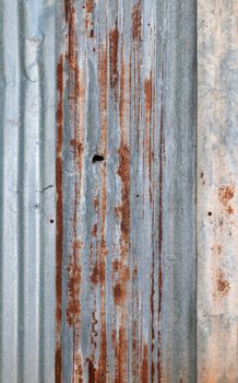 dirty and Rusted,galvanized iron roof ,large tin background 