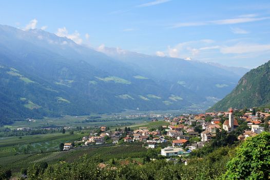 Parcines in Val Venosta in South Tyrol
 in summer
