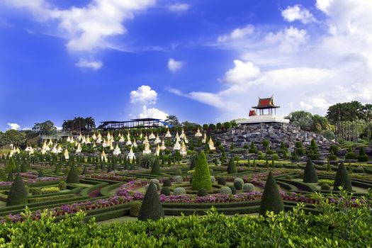 Pavillion in Nong Nooch Garden. Pattaya, Thailand