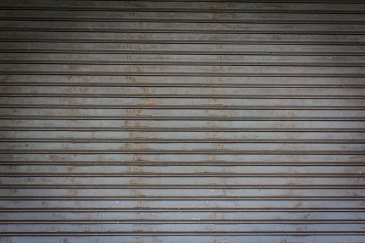 Background Detail of texture metal door Corrugated Iron Panelling