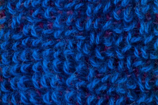 Background of Navy Blue Fluffy Cotton Loops closeup