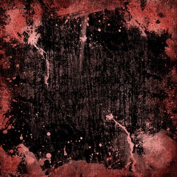 image of the red stain on balck blackground