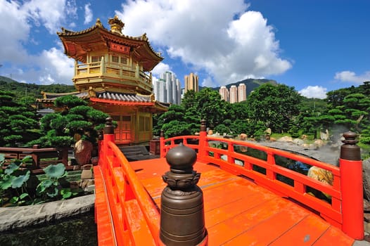 The Pavilion of Absolute Perfection in the Nan Lian Garden, Hong Kong.