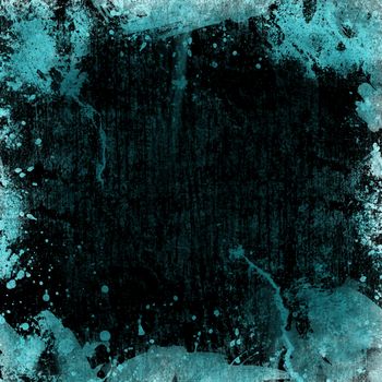 image of the blue stain on balck blackground