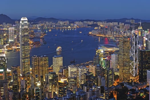 Hong Kong cityscape at night