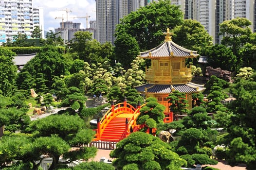 The Pavilion of Absolute Perfection in the Nan Lian Garden, Hong Kong.