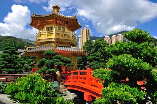 The Pavilion of Absolute Perfection in the Nan Lian Garden, Hong Kong.