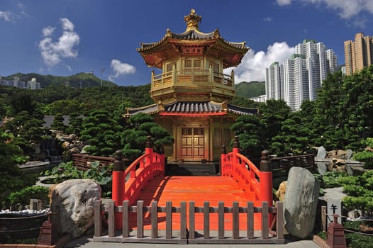 The Pavilion of Absolute Perfection in the Nan Lian Garden, Hong Kong.