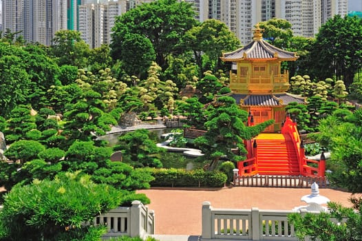 The Pavilion of Absolute Perfection in the Nan Lian Garden, Hong Kong.