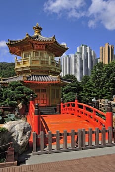 The Pavilion of Absolute Perfection in the Nan Lian Garden, Hong Kong.